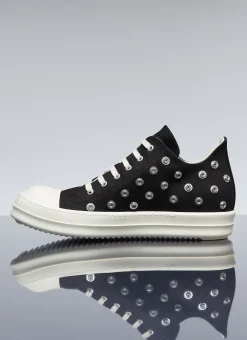 Stud Denim Low Top Sneakers