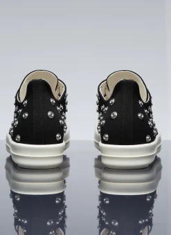 Stud Denim Low Top Sneakers