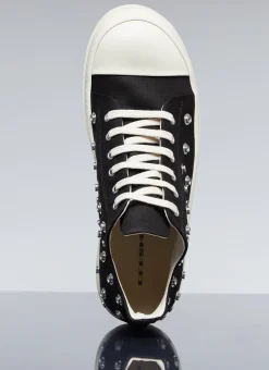 Stud Denim Low Top Sneakers