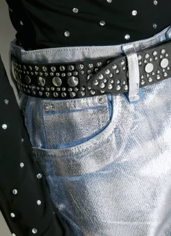 Stud Embellished Belt
