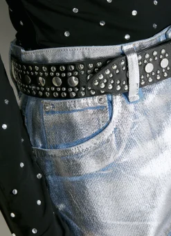 Stud Embellished Belt