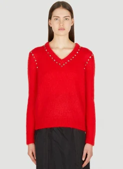 Stud Trim Sweater