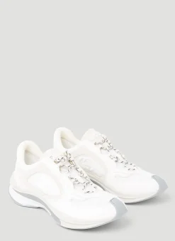 Suede Run Logo Embossed Sneakers