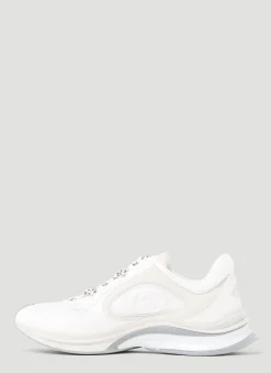 Suede Run Logo Embossed Sneakers