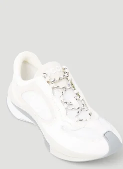 Suede Run Logo Embossed Sneakers