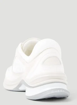 Suede Run Logo Embossed Sneakers