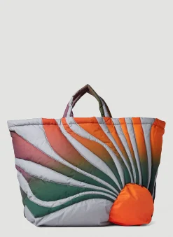 Sunset Puffer Tote Bag