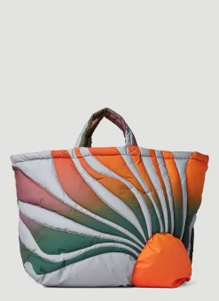Sunset Puffer Tote Bag