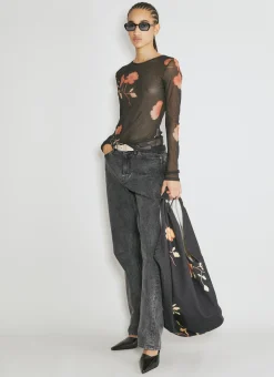 Super Slim Long Sleeve Mesh Top