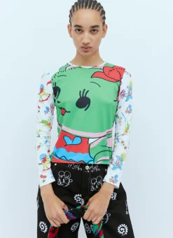 Sweet Neon Bear Jersey Top