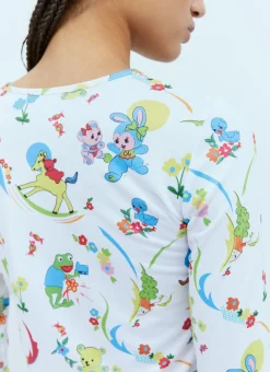 Sweet Neon Bear Jersey Top