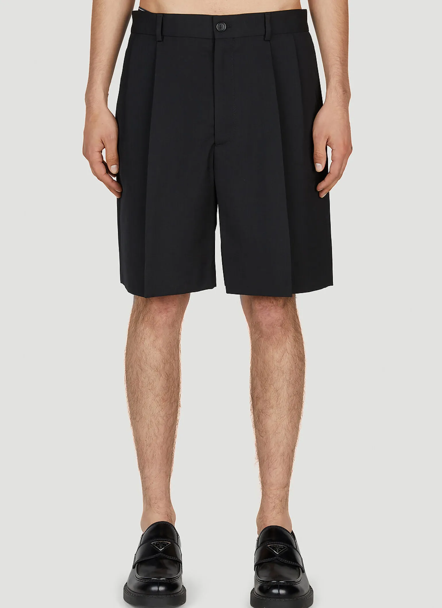 Tailored Pleated Shorts