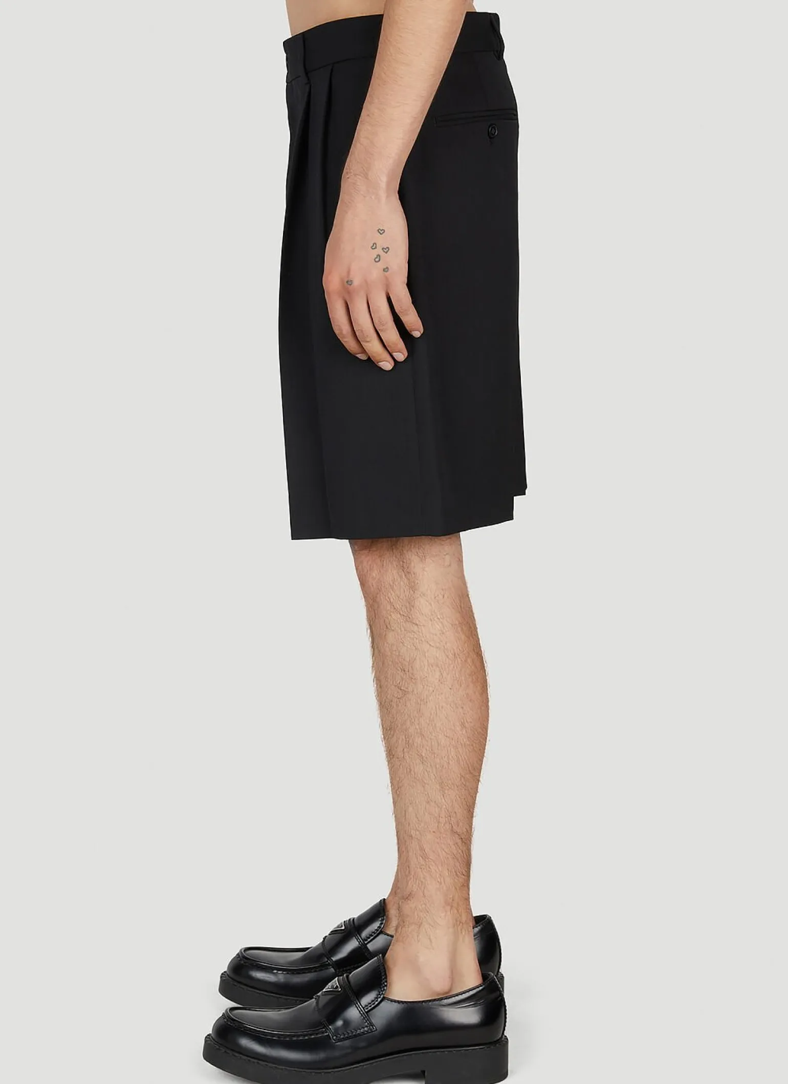 Tailored Pleated Shorts