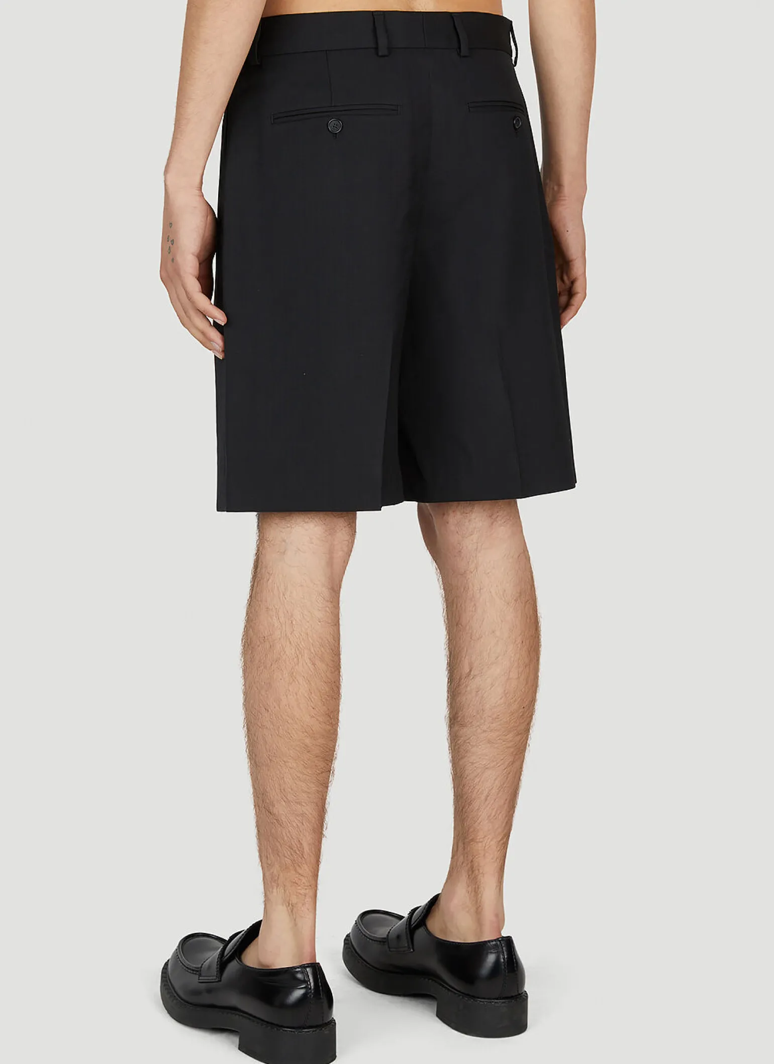 Tailored Pleated Shorts
