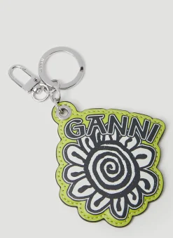 Tender Shoots Flower Keychain