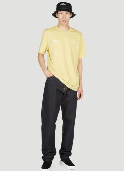 Text Print Jeans