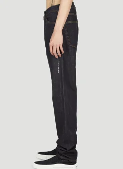 Text Print Jeans