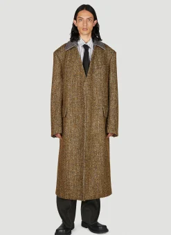 Textured Wool Speckled Coat