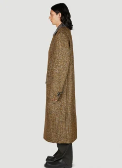 Textured Wool Speckled Coat
