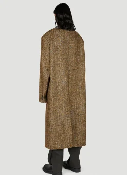 Textured Wool Speckled Coat