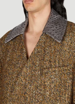 Textured Wool Speckled Coat