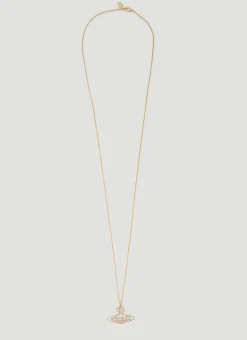 Thin Lines Flat Orb Necklace
