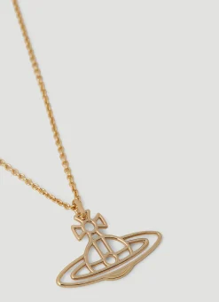 Thin Lines Flat Orb Necklace