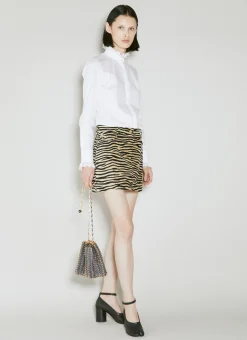 Tiger Print Mini Skirt