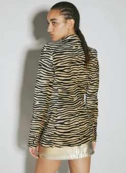 Tiger Print Tailored Blazer