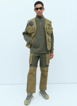 T-Neck Wool Knit Sweater