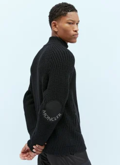 T-Neck Wool Knit Sweater