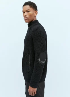 T-Neck Wool Knit Sweater