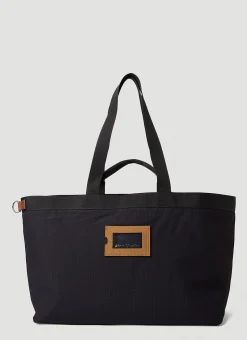Tonal Check Tote Bag