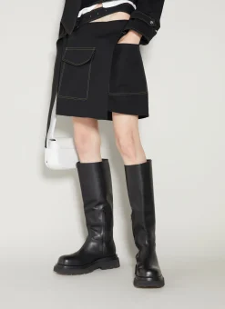 Trench Wrap Skirt