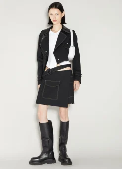 Trench Wrap Skirt