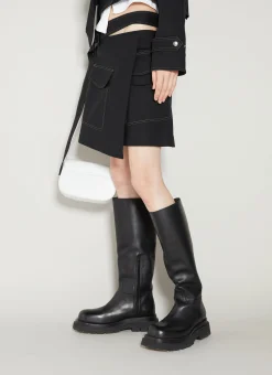 Trench Wrap Skirt