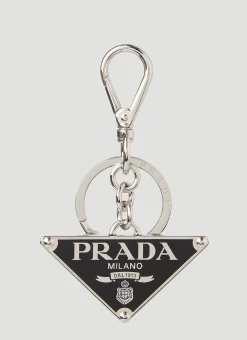 Triangle Logo Plaque Keyring