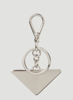 Triangle Logo Plaque Keyring