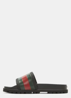 Tricolor Stripe Sandals