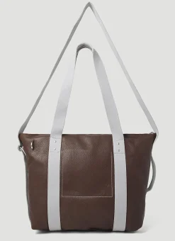Trolley Leather Tote Bag