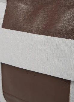 Trolley Leather Tote Bag