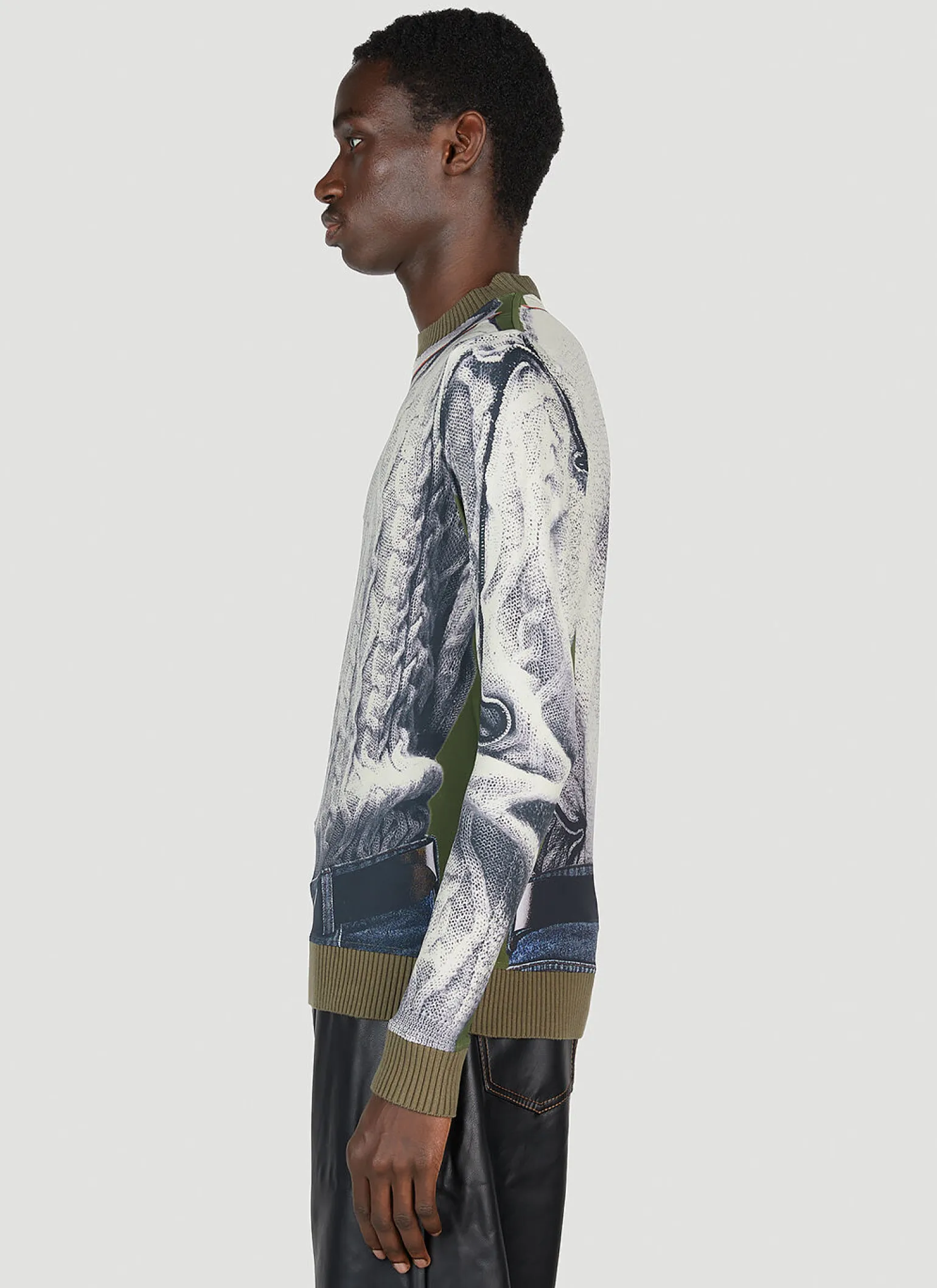 Trompe L'Oeil Cable Knit Top