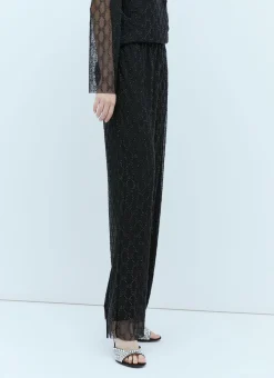 Tulle Interlocking Gg Crystal Pants
