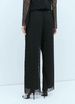 Tulle Interlocking Gg Crystal Pants