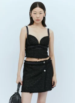 Tweed Bustier Top