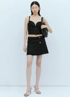 Tweed Bustier Top