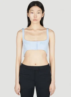 Twill Suspenders Bra Top