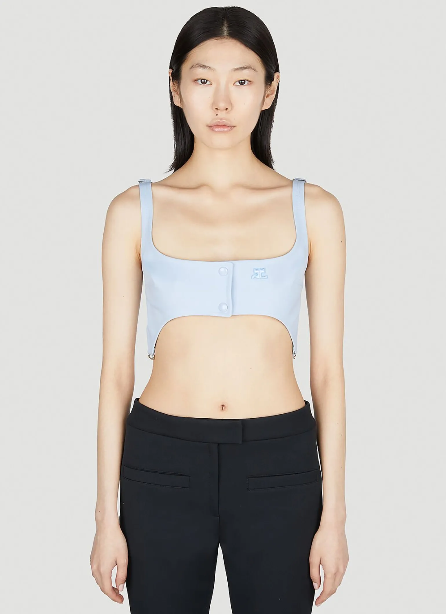 Twill Suspenders Bra Top