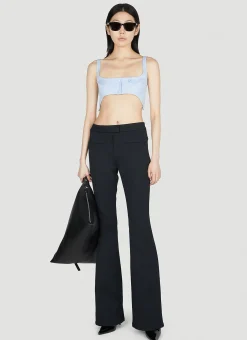 Twill Suspenders Bra Top