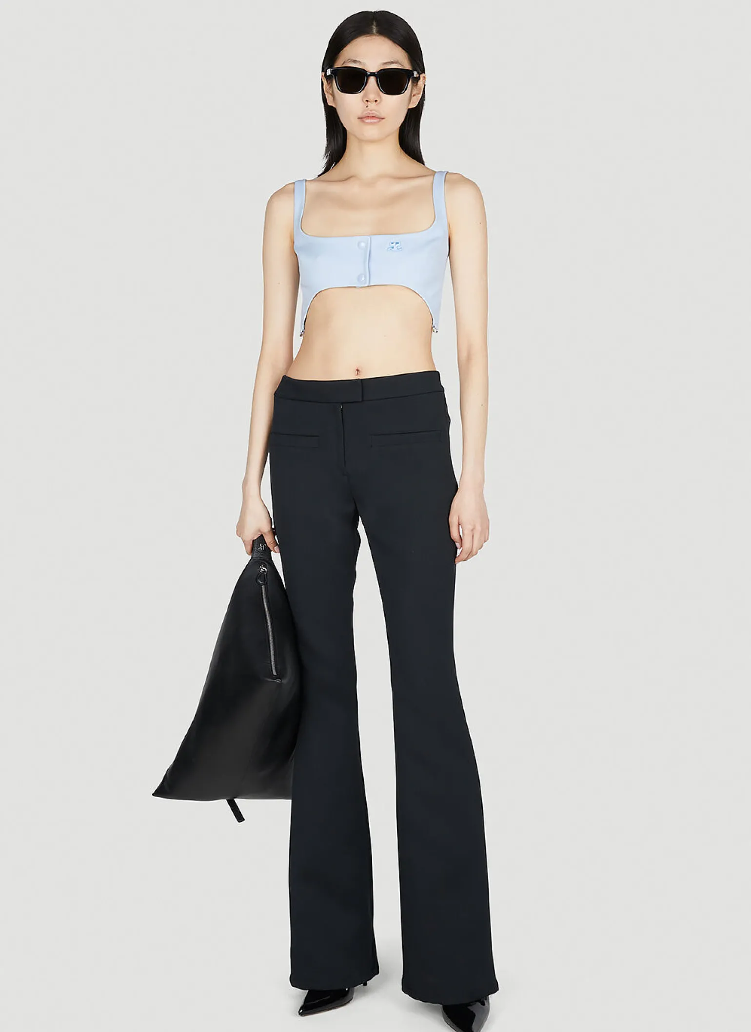 Twill Suspenders Bra Top